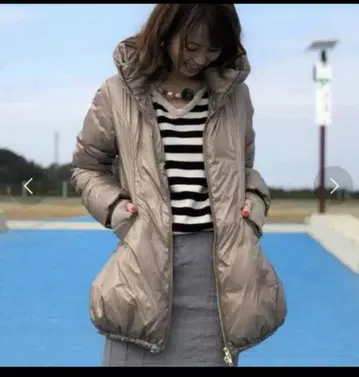 택 포함 새상품 Q 벌룬 도킹 다운 코트