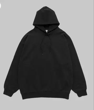Vekrotshop 블랙 후드 부착 후드티 L