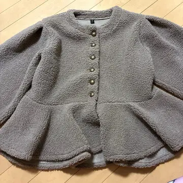 새상품급 라지엠 보아 자켓 브라운