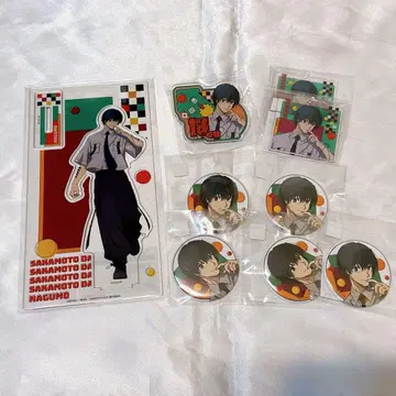 나구모 마루쿠지 아크릴 스탠드 네임 배지 캔뱃지 사카모토 데이즈