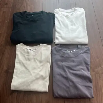 UNIQLO U 롱T 셔츠 4색 세트 S 사이즈