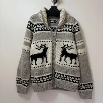 AC/DC 카우친 스웨터 30년 전 구매 새상품 루돌프 무늬 새상품급