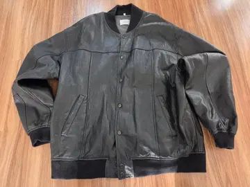 yoused 올 가죽 스타디움 점퍼