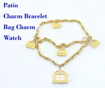 Patio 참 팔찌 골드 참 빈티지 쿼츠 시계