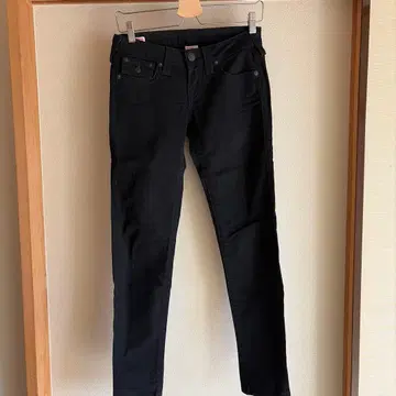 트루릴리젼 블랙 스키니 데님