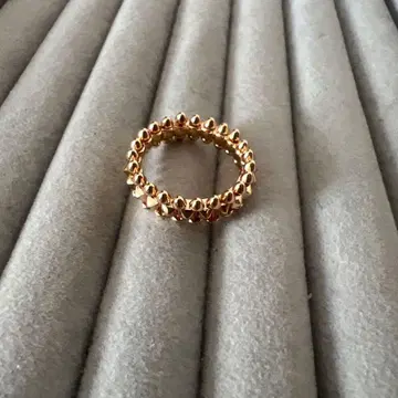 핑크 골드 스터드 반지 약 15호