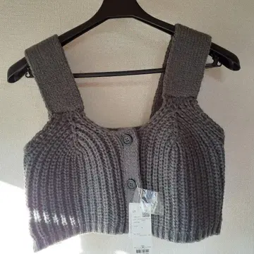 notch. 니트 뷔스티에 차콜