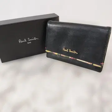 Paul Smith 블랙 가죽 명함지갑 카드 케이스