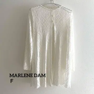 [ 새상품급 ] MARLENE DAM 레이스 롱 가디건 화이트 F 겉옷