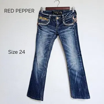 RED PEPPER 자수 부츠컷 데님 24
