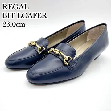 [ 새상품급 ] 리갈 비트 로퍼 네이비 골드 가죽 23cm