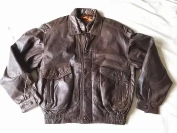 라무 가죽 자켓 블루종 80's 90's Best Factory