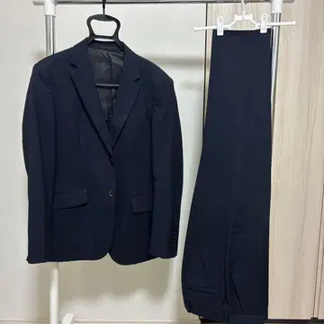 GU 남성용 수트 셋업 네이비 무지 상하의 M