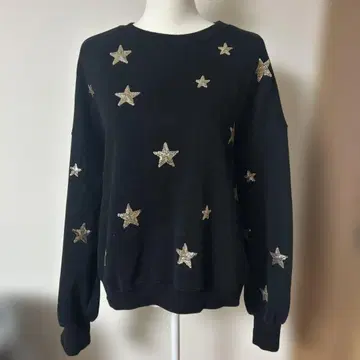 블랙 별 패턴 트레이닝복