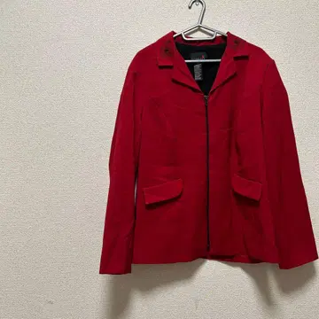 남성용 자켓 레드 장미 자수 포멀