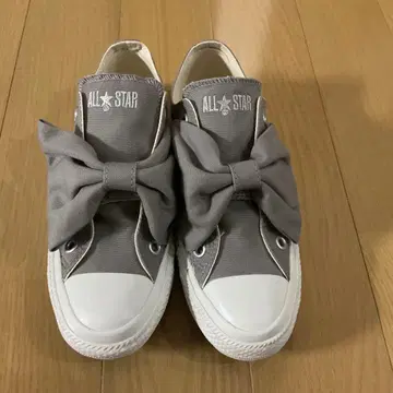 새상품급 ALL STAR 리본 포함 스니커즈 그레이
