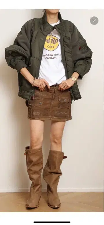 R13/알써틴 RIBBED FLIGHT BOMBER 자켓