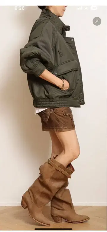 R13/알써틴 RIBBED FLIGHT BOMBER 자켓