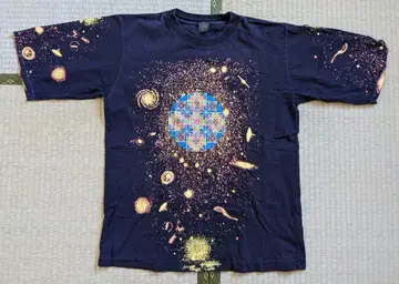 SYNAPS 스페이시 만다라 사이키델릭 T셔츠