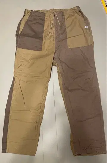 GUNG HO 셰프 팬츠 베이지 브라운 절개