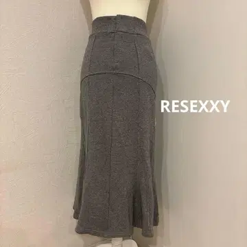 RESEXXY 리젝시 저리 머메이드 스커트 롱 그레이