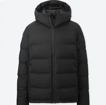 심리스 다운 후드티 유니클로 XL 블랙 새상품급