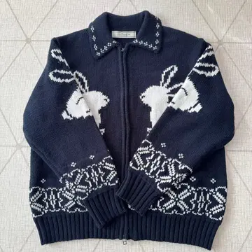 풀 집업 니트 자켓 by rokh