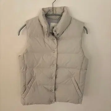 Spick & Span 다운 베스트 화이트, 라이트 그레이,