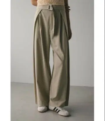 STYLEMIXER 허리 디자인 사이드 랩 팬츠