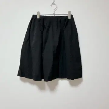 엠프리미어 블랙 [ 36 ] 미니 스커트 / 체크 무늬 코튼 일본제 심플