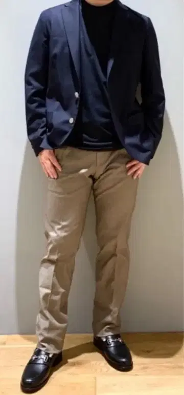 그린 라벨 슬림 팬츠