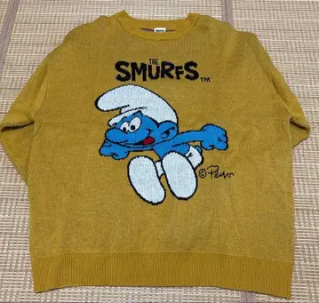 THE SMURFS 겨자색 스웨터