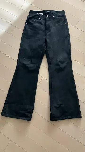 goar.archive 스트랩 팬츠 S 플레어 데님