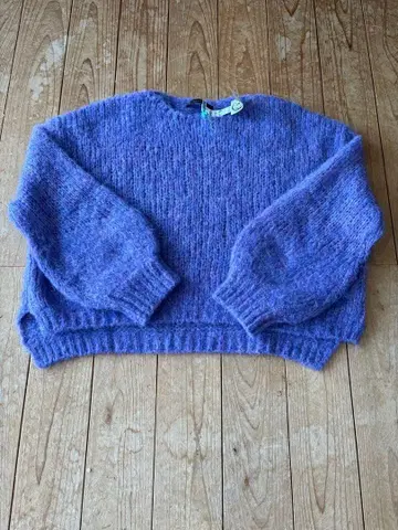 2024년 모헤어 메쉬 풀오버 퍼플 계열 프리 사이즈