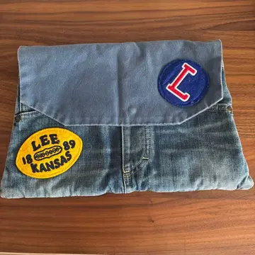 Lee 리메이크 데님 파우치