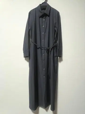 두클라쎄 울 사키소니 셔츠 원피스 그레이 11사이즈