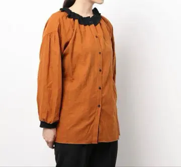 SM2 사만사 모스모스 배색 옷깃 프릴 블라우스