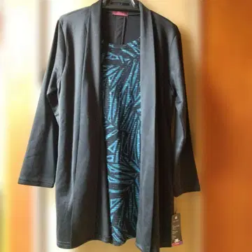 Lahaina 기하학 패턴 도킹 가디건 새상품