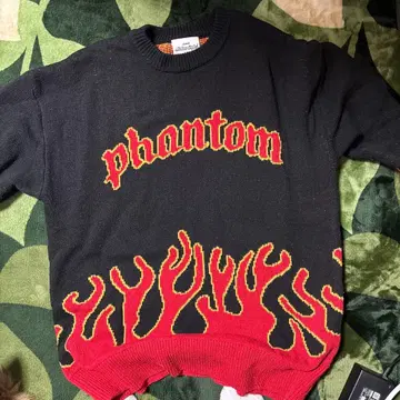 phantom 불꽃 무늬 스웨터