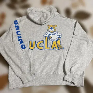 로데오&UCLA 그레이 후드 부착 후드티