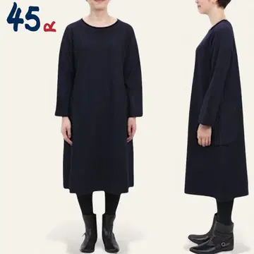 [ 컨디션 최상 ] 정가 39,600엔 45R 울 롱 원피스 A라인