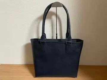 058. 토트백 소가죽 네이비 A4 사이즈 핸드메이드