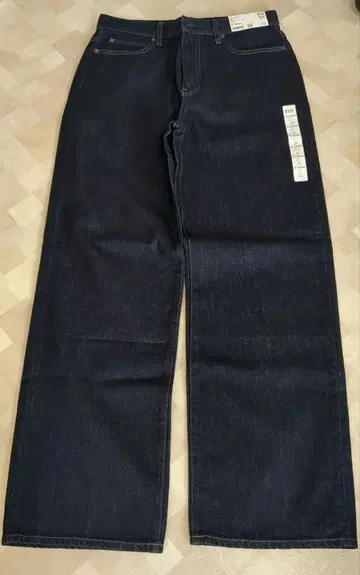 [ UNIQLO ] 데님 27 네이비 긴 길이