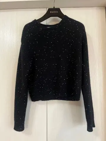 유나이티드 애로우즈 컬러 스팽글 크루넥 니트