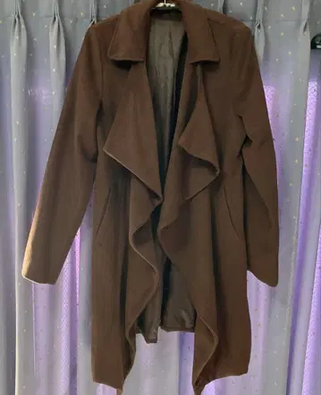 y2k 변형 디자인 드레이프 캐스퍼 코트 시착만 한 상품 벨트 없음