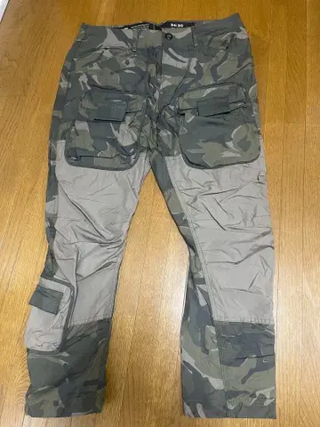 지스타 로우 카모플라쥬 카고 팬츠 복수 포켓 부착