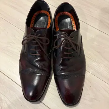 다크 브라운 스트레이트 팁 비즈니스 슈즈