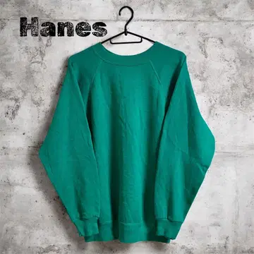 Hanes 헤인즈 USA제 래글런 라이트 그린 속기모 아크릴