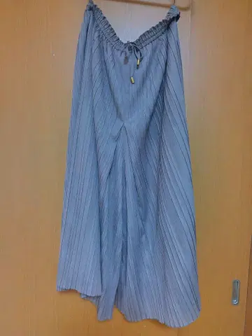 플리츠 와이드 팬츠