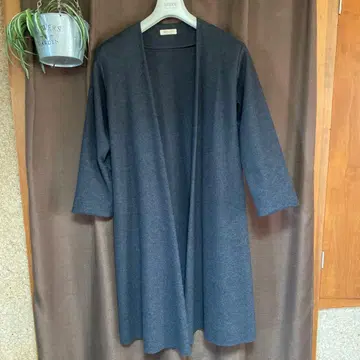 SALON 롱 가디건 짙은 그레이